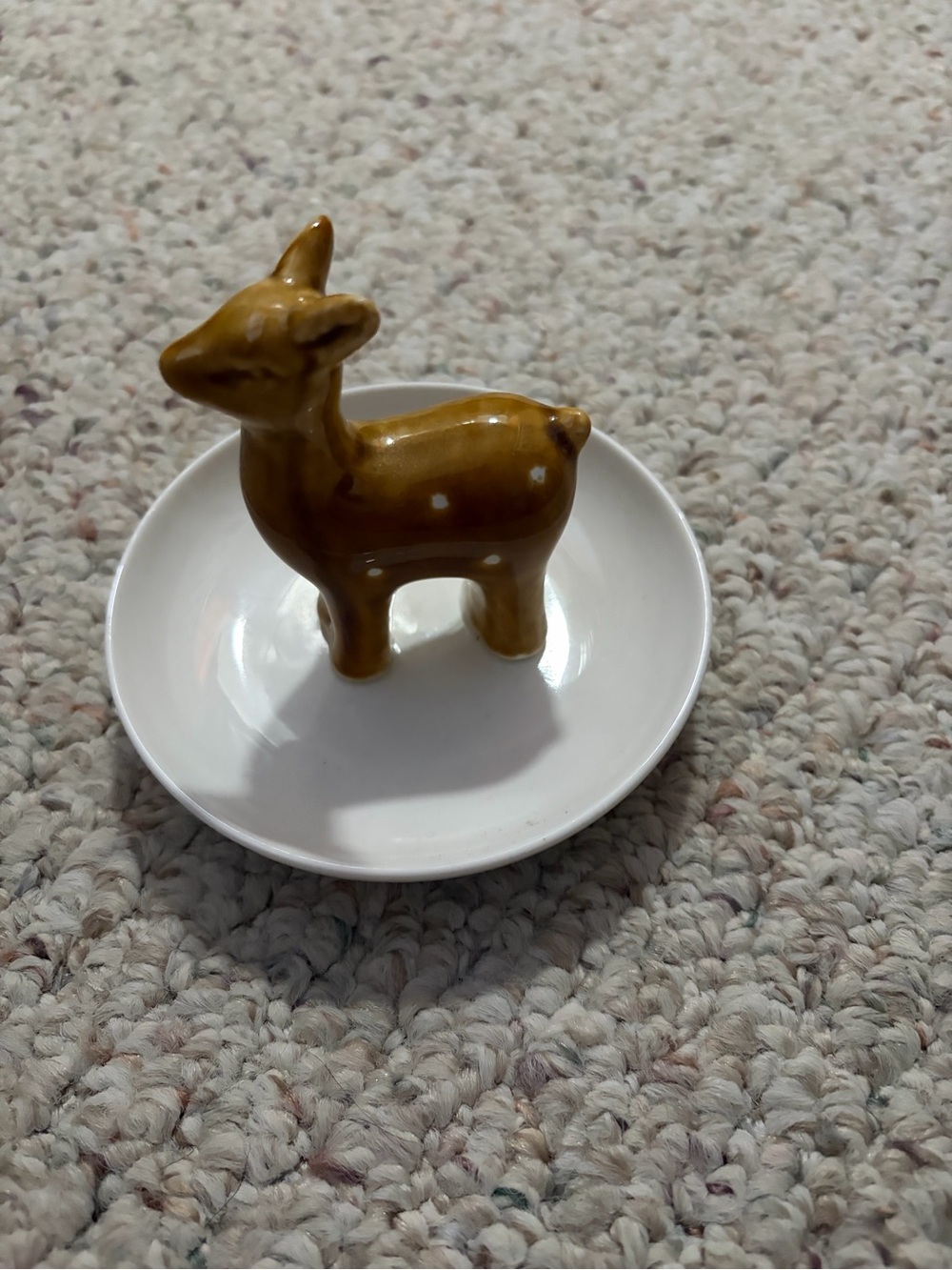 Ceramic Deer Trinket Dish